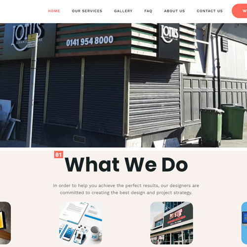 Pitstop Signs UK , WordPress website